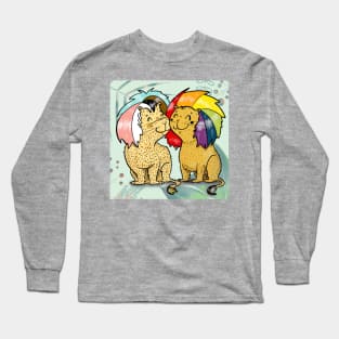 Gay lion couple Long Sleeve T-Shirt